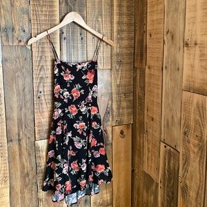 Floral Backless Tank Dress